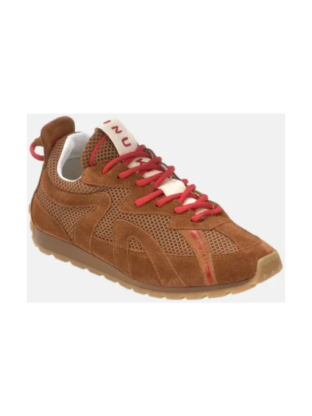 Sneakersy Inuikii zamszowe brązowe