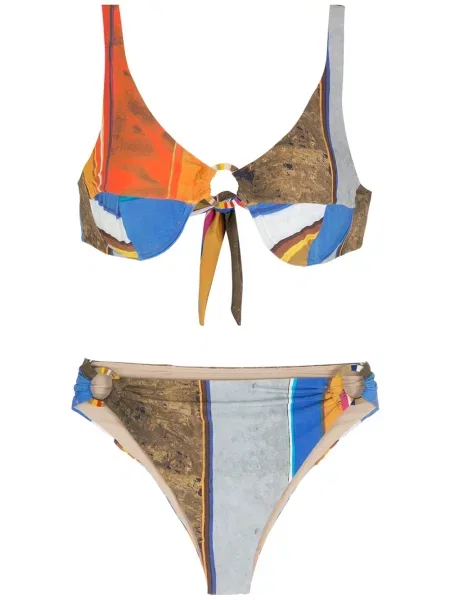 Bikini Amir Slama cu imagine albastru