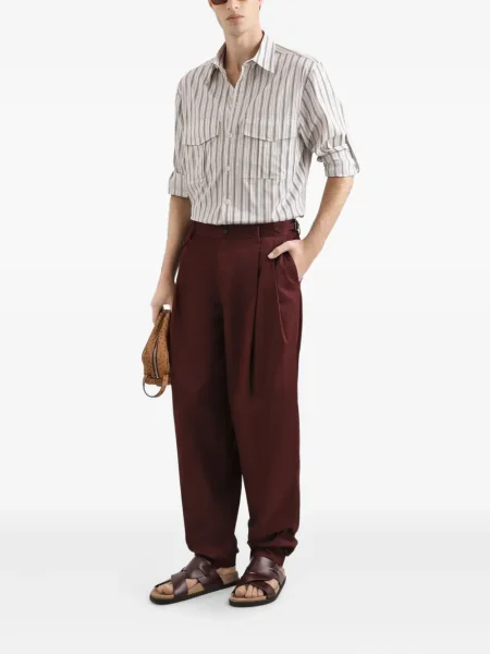 Pantaloni Dolce & Gabbana plisate maro