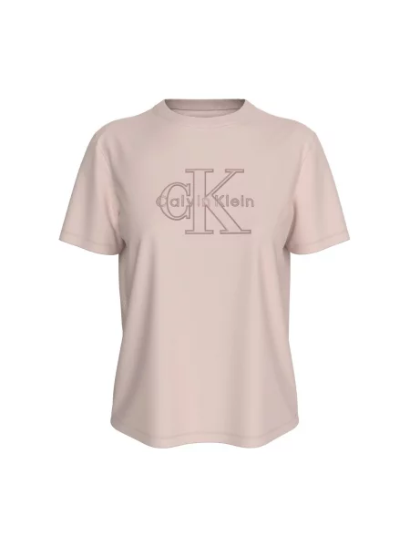 Frottír denim ruha Calvin Klein Jeans rózsaszín