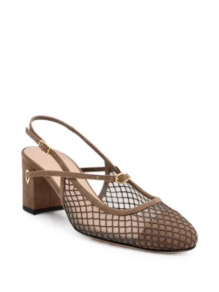 Pantofi cu toc Jennifer Chamandi slingback verde