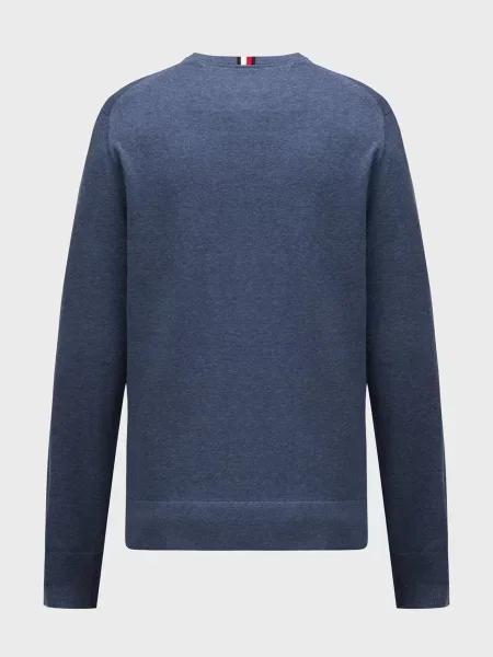 Светр Tommy Hilfiger з круглим вирізом синій