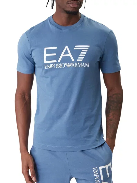 Къс тениска Ea7 синьо