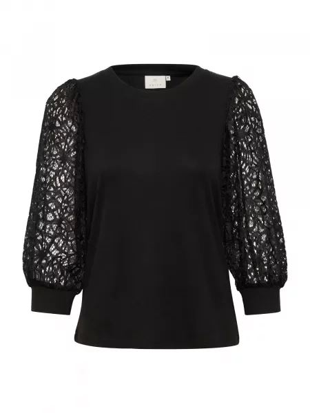 Kaffe Tričko KA Becca' černá