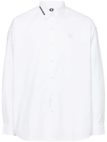 Košile Aape By *a Bathing Ape® se záplatami bílá