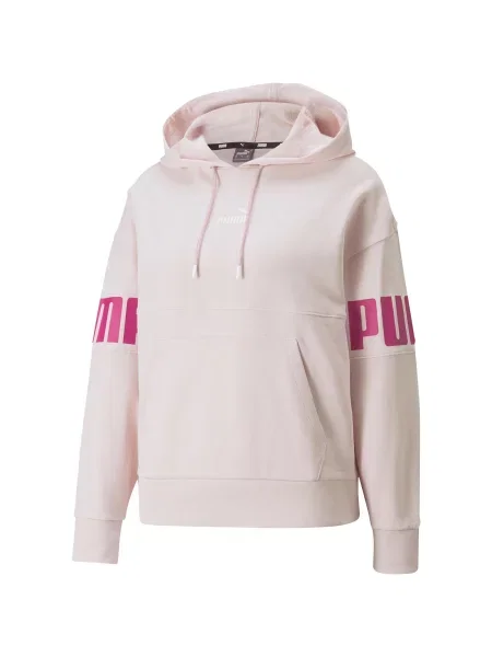 Bluza treningowa Puma Power Colorblock Hoodie TR różowa