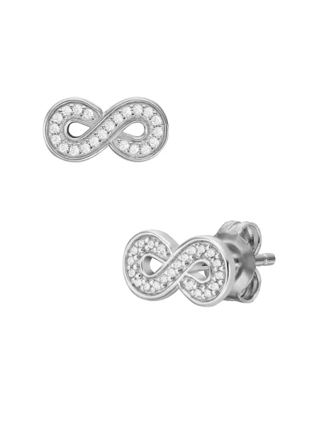 FOSSIL Náušnice strieborná