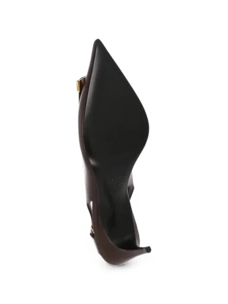 Pantofi cu toc Sergio Rossi slingback roșu
