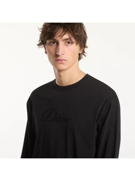 Tricou Dime Cursive LS T-Shirt Black S negru
