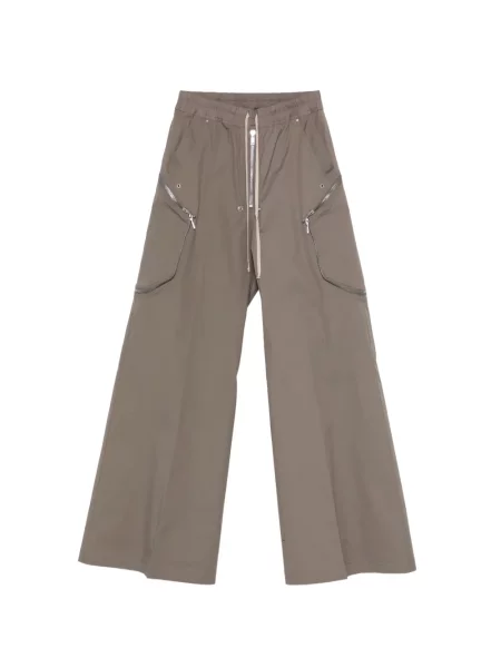 Kalhoty Rick Owens hnědé