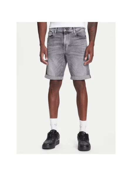 G-Star Raw Džinsiniai šortai Slim Fit pilka
