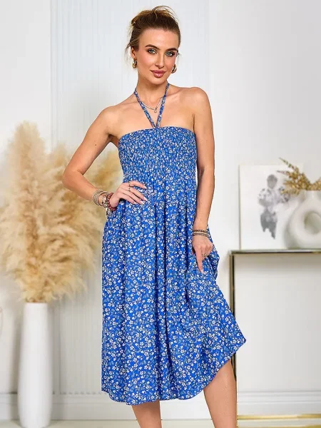 Rochie midi Resti până la genunchi albastru