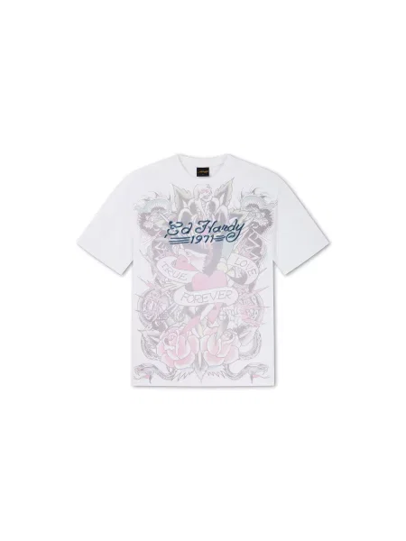 Ed Hardy Tricou mai multe culori alb