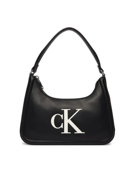 Geantă Calvin Klein Bold Ck Small Shoulder Bag negru