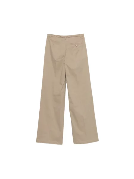 Spodnie Emporio Armani brązowe