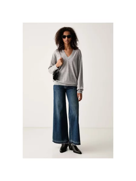 Zadig&Voltaire sweter kaszmirowy SWYNY szary