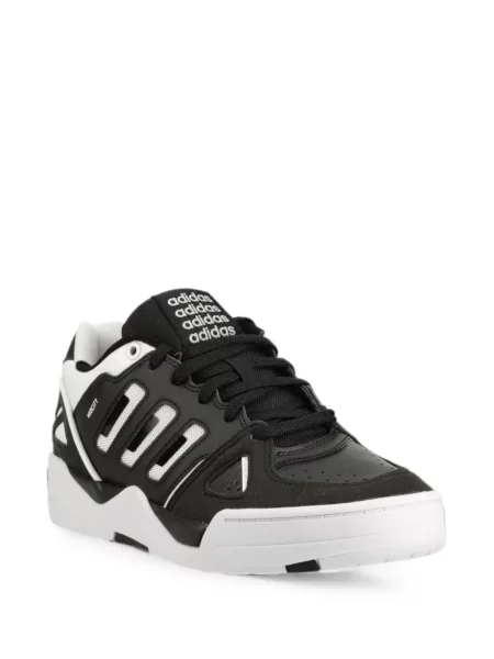 Τρέξιμο παντελόνι Adidas από διχτυωτό slip-on μαύρο