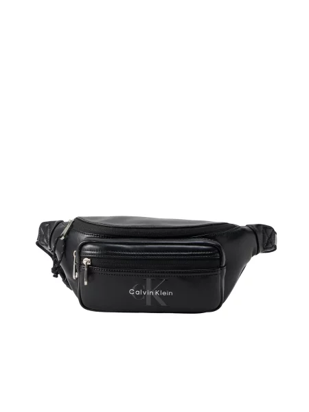 Calvin Klein Torbica za okrog pasu črna bela