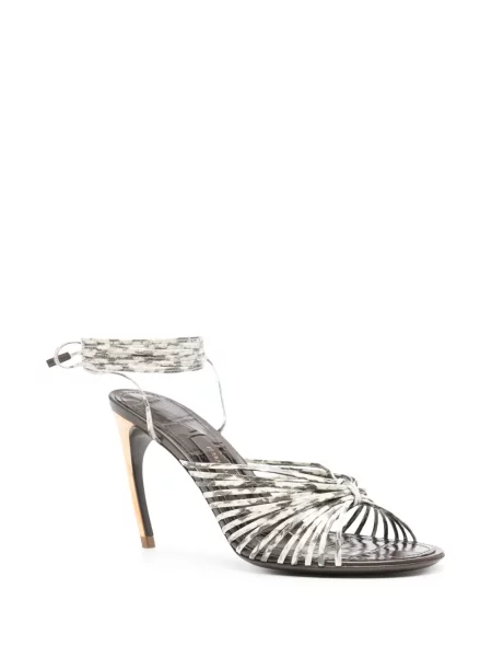 Sandale Ferragamo din piele gri