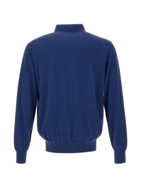 Lung tricou polo Kangra albastru
