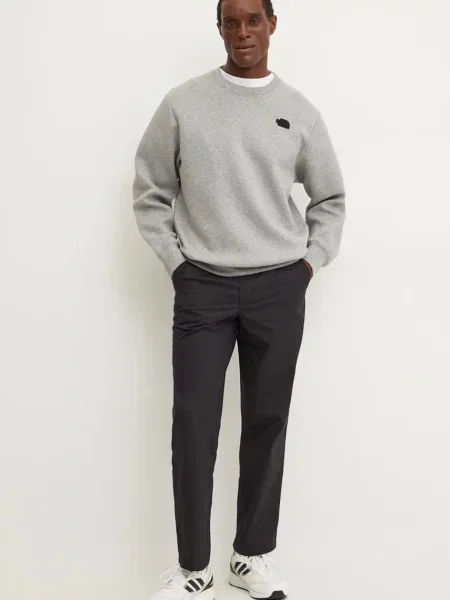 The North Face bluza Crew Neck Sweatshirt szara