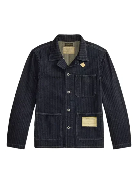 Pruhovaná košile Ralph Lauren Rrl modrá