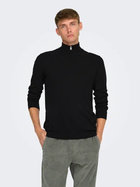 Only & Sons Pulover ONSLOUI' negru