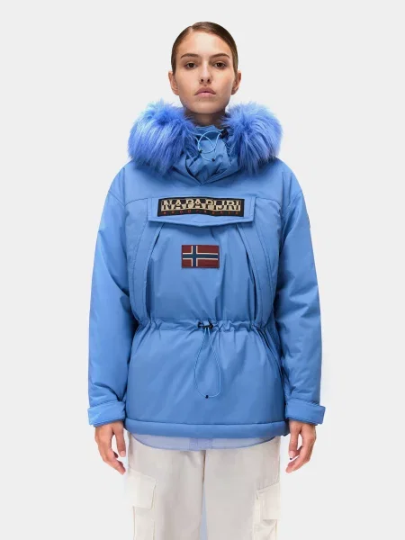 Анорак Napapijri поліамід/еластан синій