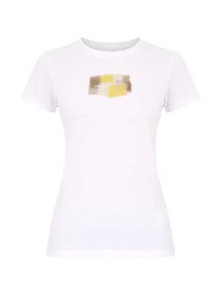 Tricou Armani Exchange scurt alb