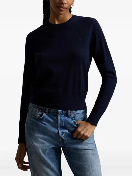 Велурени бягане с яка чорапи Polo Ralph Lauren синьо