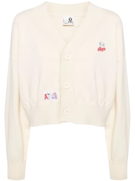 Kardigan Aape By A Bathing Ape z dekoltem w serek