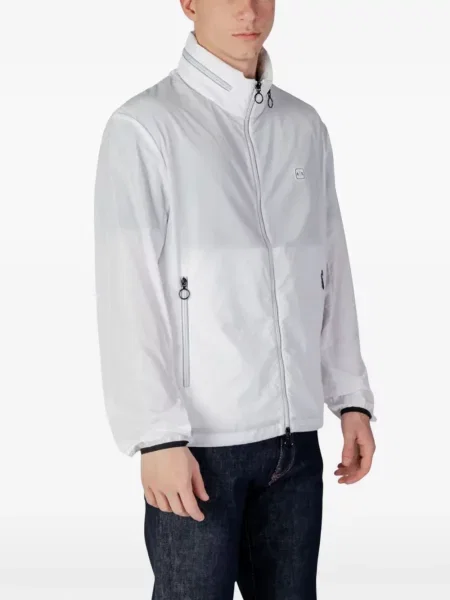 Pliabil geacă Armani Exchange cu autograf alb