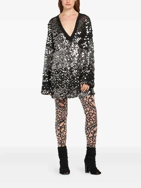 Pulover Roberto Cavalli cu paiete negru