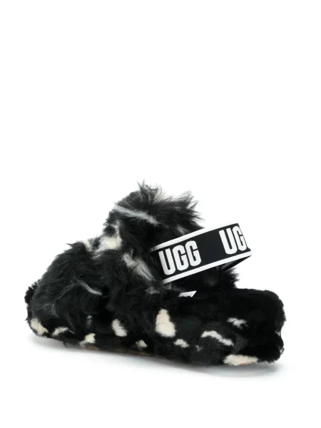 Papuci de casă Ugg cu buline negru