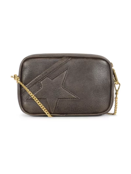 Torebka Golden Goose skórzana brązowa