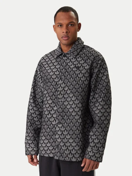 Adidas cămașă de blugi Monogram gri