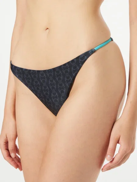 VIERVIER Bikini nadrágok Joyce kék / türkiz fekete