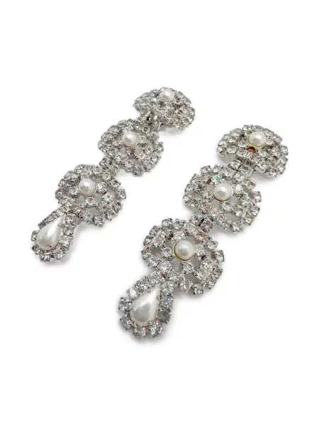 Σκουλαρίκια Jennifer Gibson Jewellery με πετραδάκια ασημί