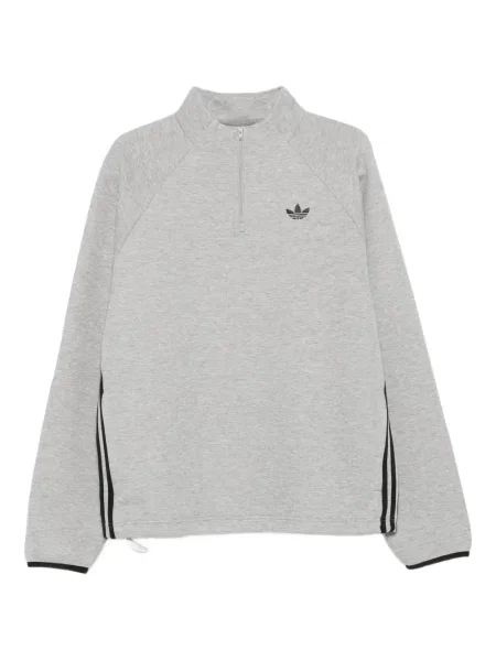 Kraťasy Adidas s polovičními zipem s kapucí černé