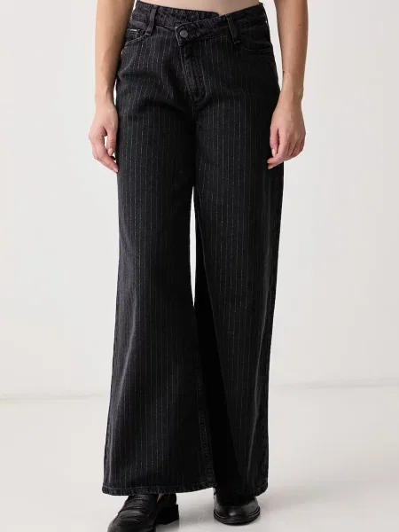 Marc O'Polo wide leg džíny černé
