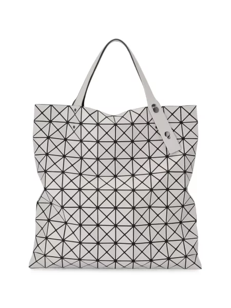 Geantă shopper Bao Bao Issey Miyake cu imprimeu geometric gri