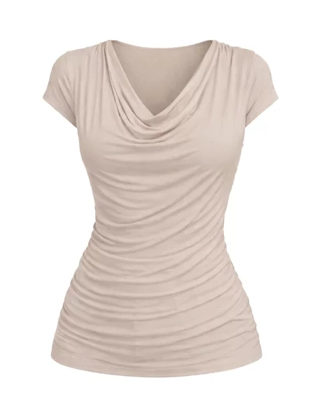 REGINA FASHION Blúzka Wave Blouse' béžová