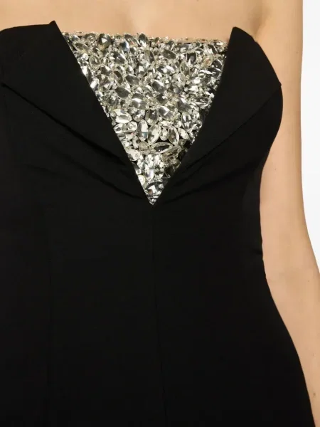 Rochie midi Genny până la genunchi de costum negru
