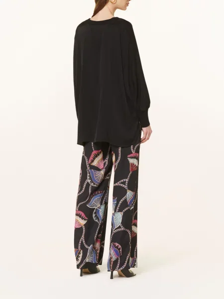 Ivi Collection Bluzka Z Jedwabiu schwarz