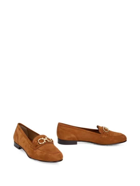 Pantofi loafer Ferragamo din piele maro