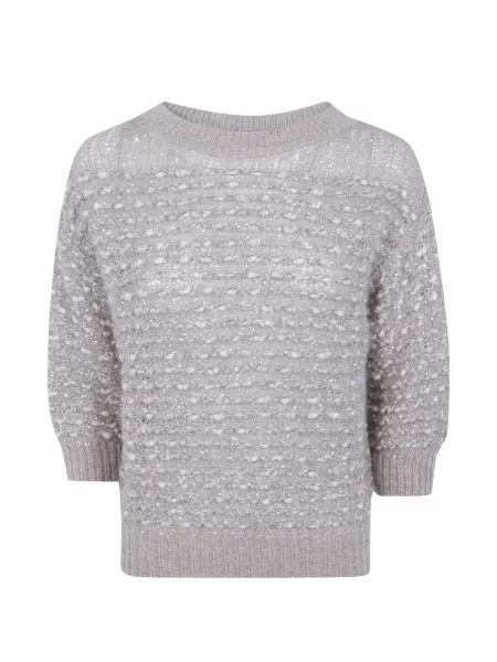 Bouclé pulover D.exterior cu paiete