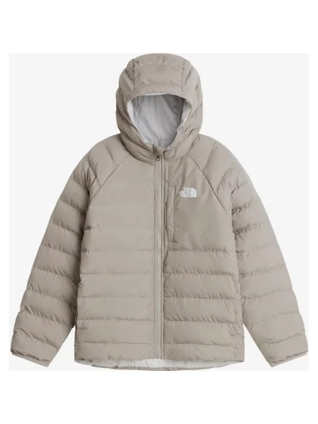 Kurtka z kapturem dziecięca The North Face Reversible Perrito beżowy szary XS biały
