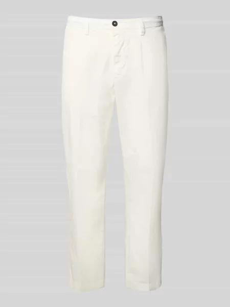 Spodnie z z tyłu model PANTALACCIO POPELINE' Markup białe