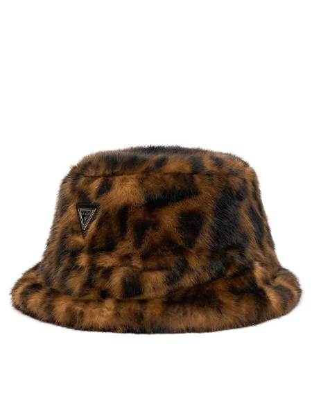 Guess Klobúk typu bucket Bucket hnedá