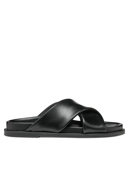 Șlapi Geox din piele negru